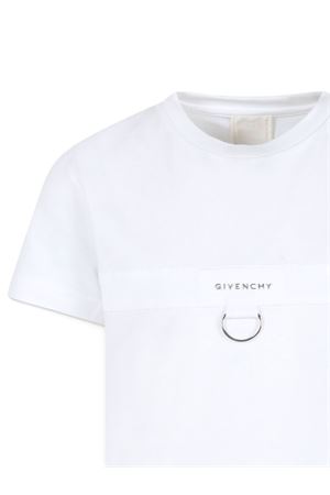 tshirt in cotone bianco GIVENCHY KIDS | H3055210P